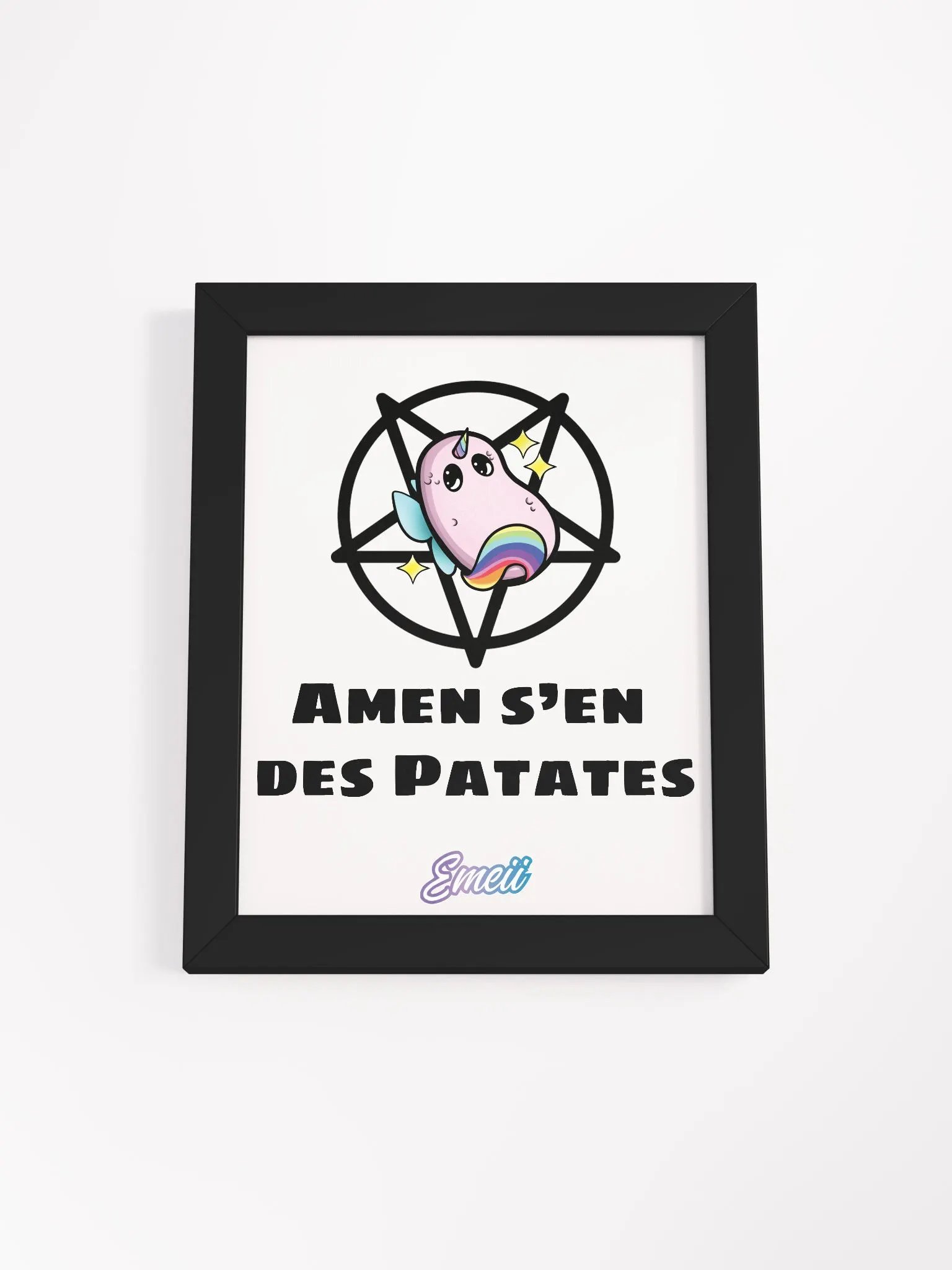 ''Amen'' Affiche mate encadrée de haute qualité product image (1)