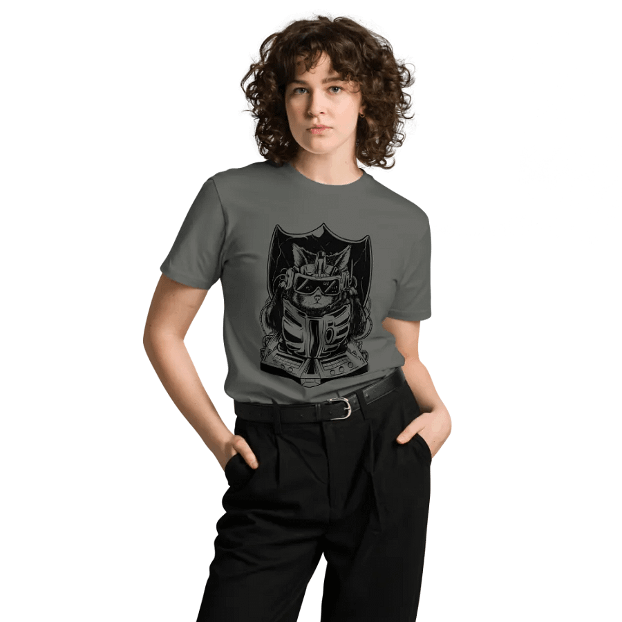 Techno Cat || AS Colour Unisex Premium T-Shirt product image (8)