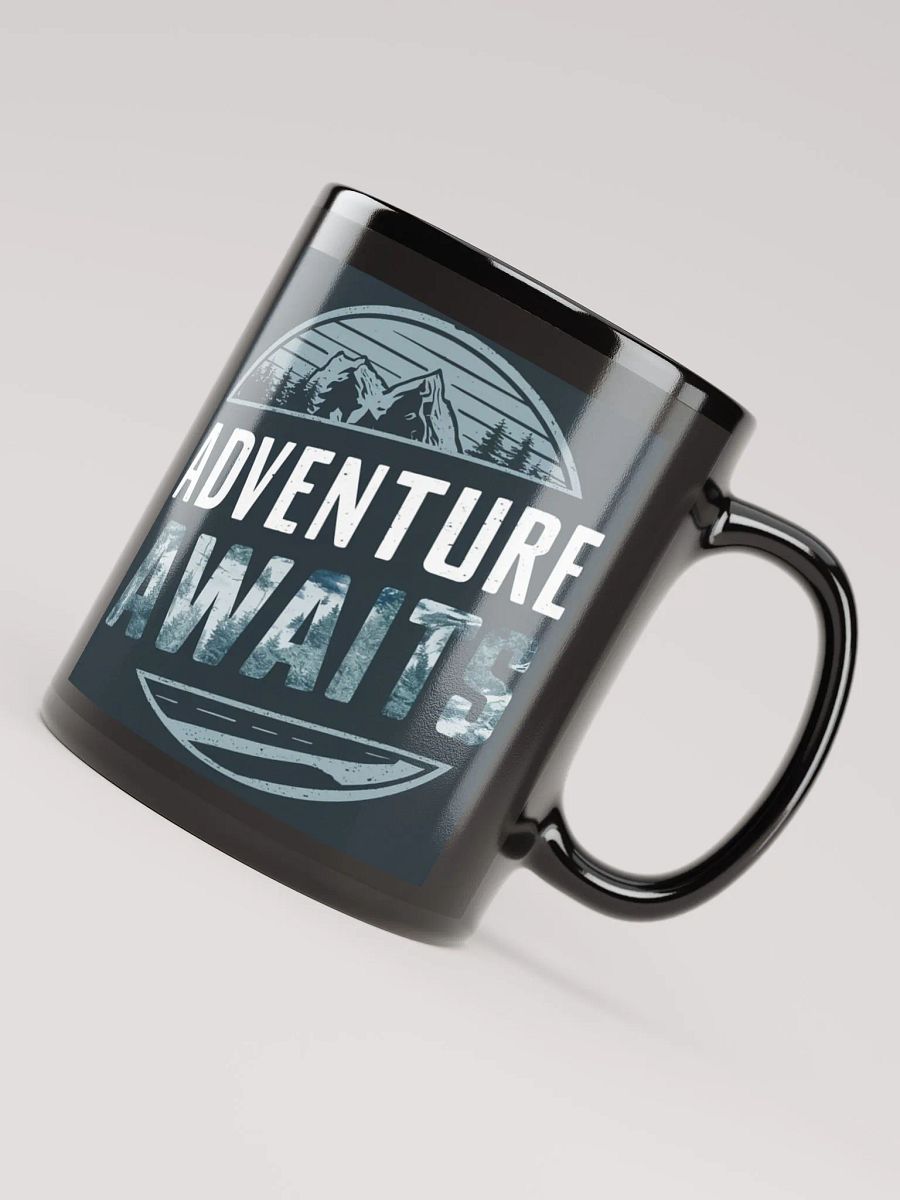 Adventure Awaits Mug #Statement Mug - Black product image (4)