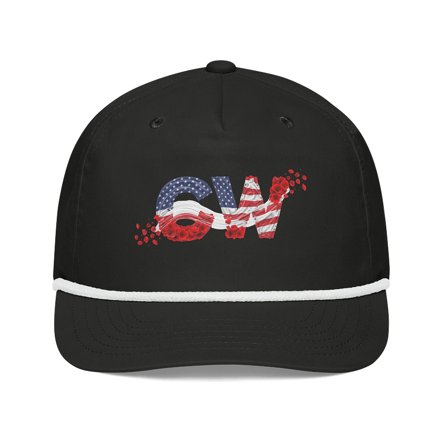 Patriotic Floral Golf Rope Cap product image (1)