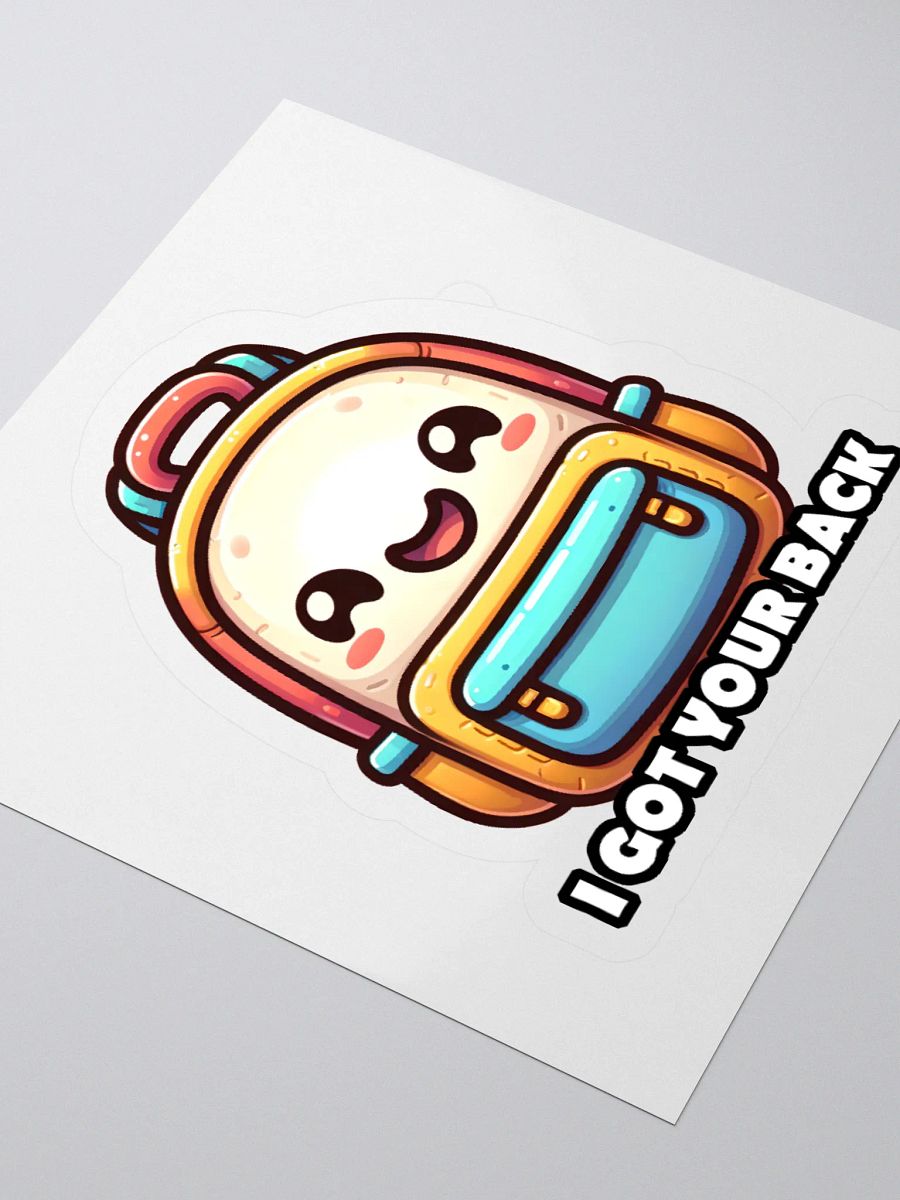 I Got Your Back Funny Backpack Pun Sticker product image (3)