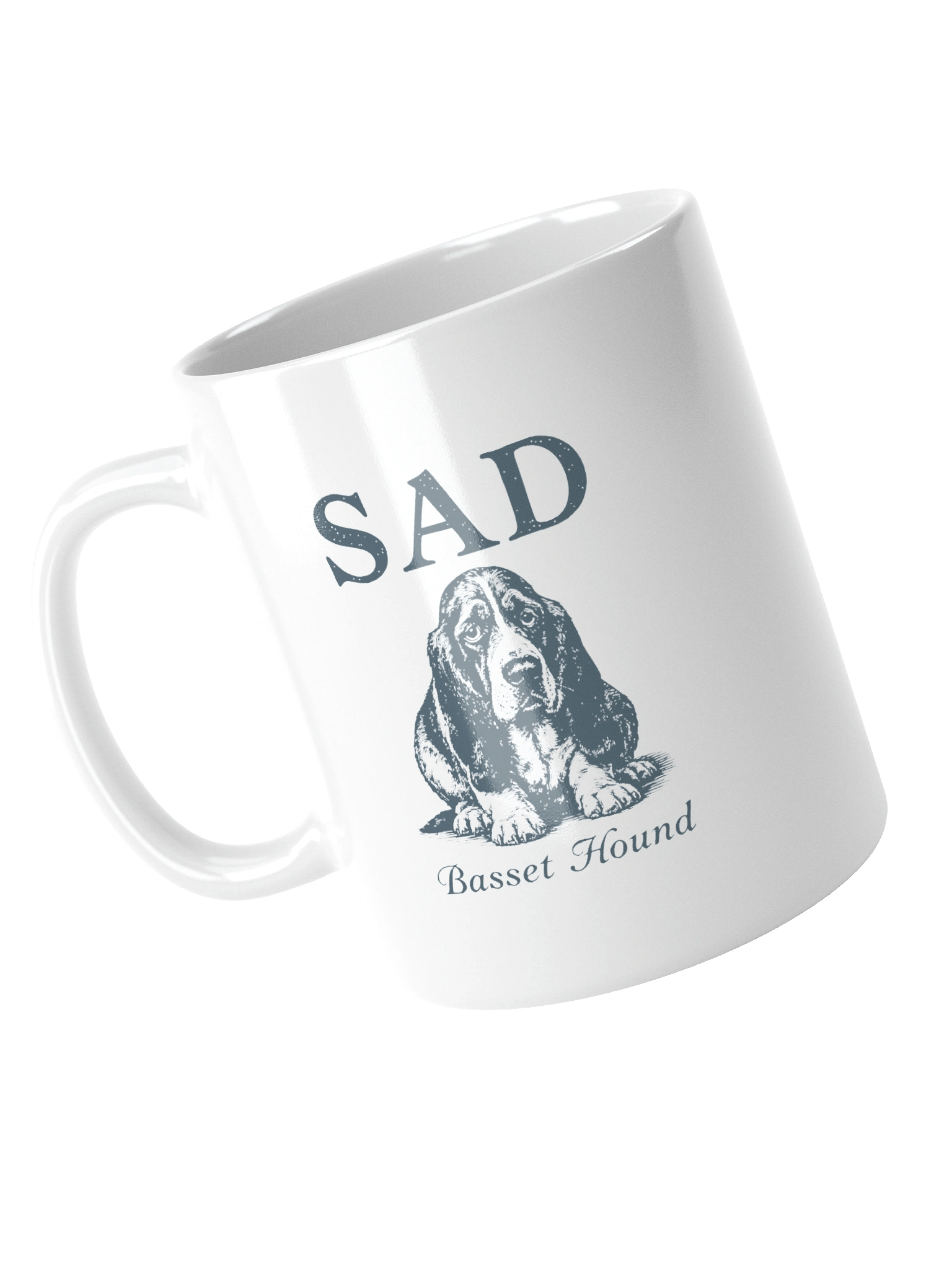 Sad Basset Hound Ceramic Mug product image (4)