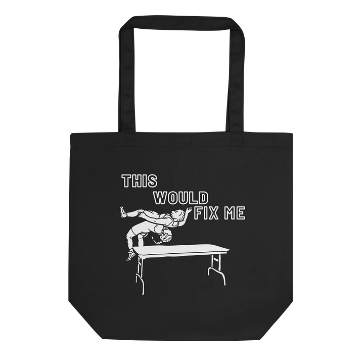 Fix Me White Print Tote product image (1)