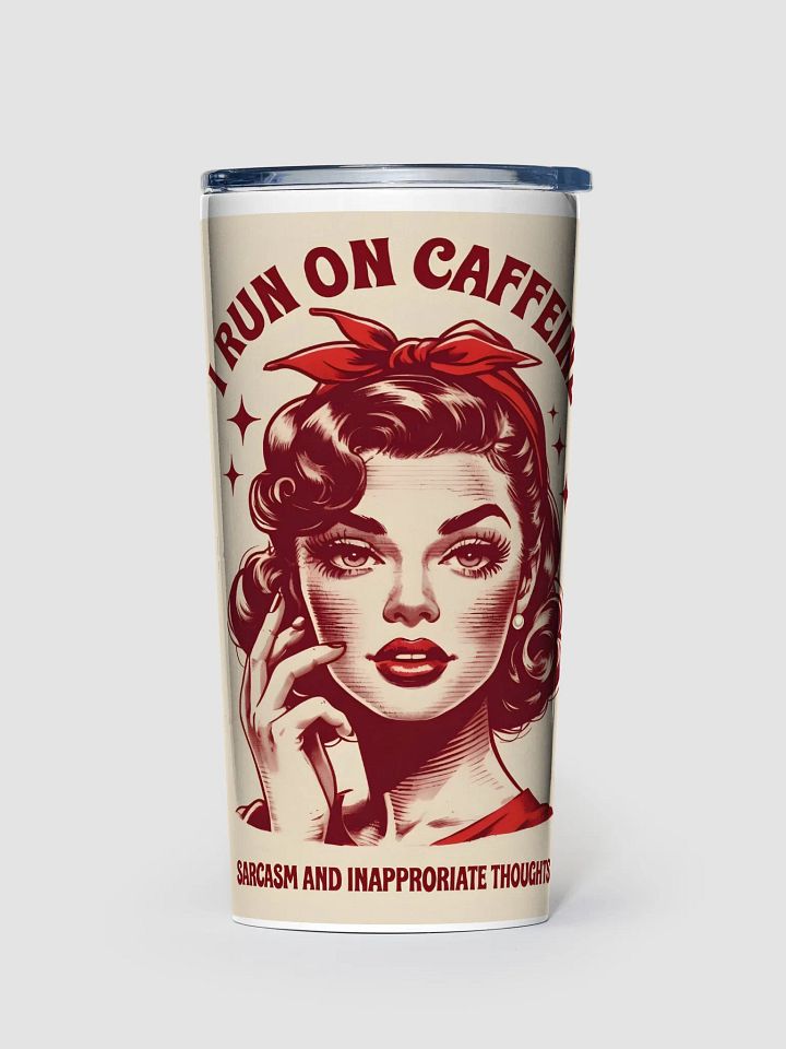 Retro Caffeine Lover Tumbler product image (1)