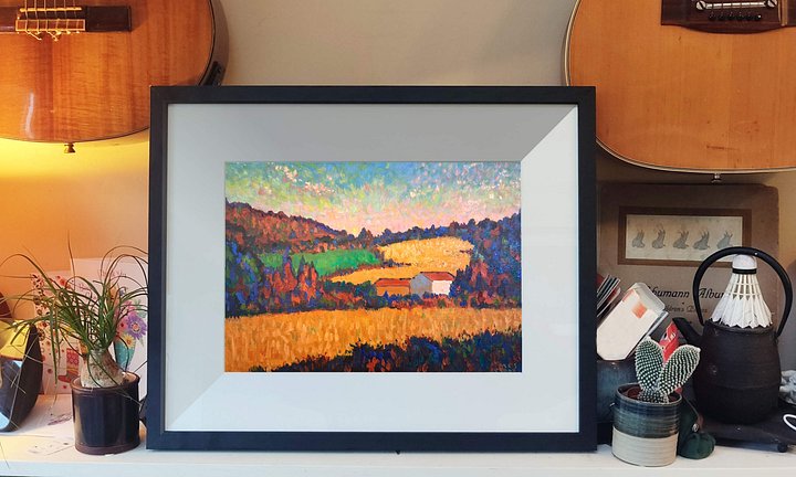 251007 Provencal Scene Study Original Artwork product image (2)