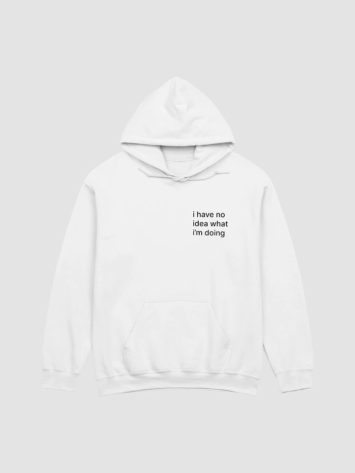 White No Idea Hoodie product image (1)