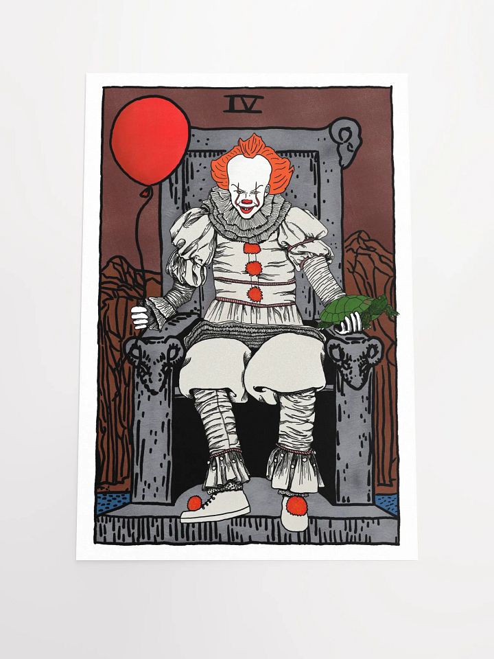 New Pennywise Emperor Tarot Card Print product image (1)