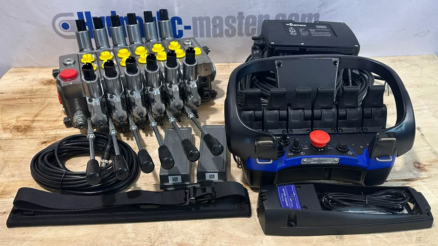 Truck Crane Fassi Hiab Palfinger New replacment kit Proportional valve DPX and Radio Remote RC 400 6 Functions product image (1)