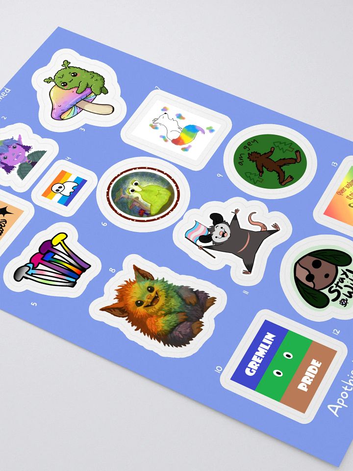 Community Pride Stickers Sheet for Charity- 2025 product image (2)