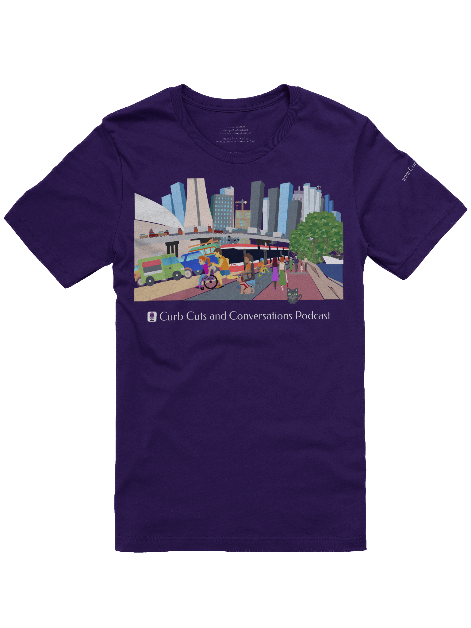 Curb Cuts and Conversations (Queen's Quay, Toronto Design): SuperSoft Tee product image (12)