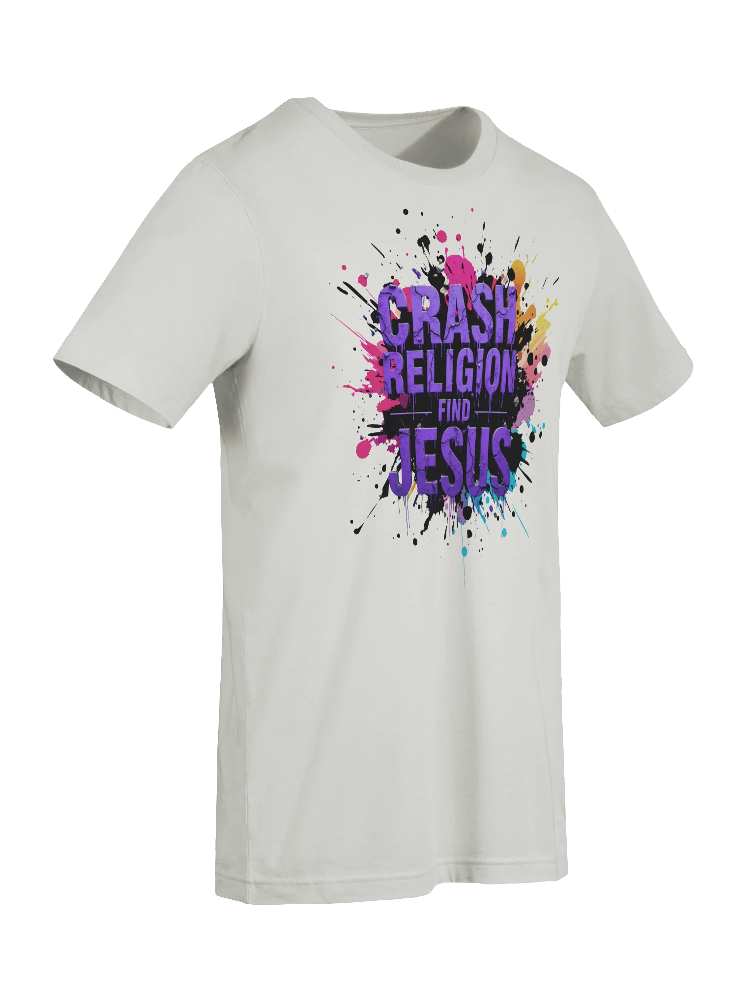 CRASH RELIGION. FIND JESUS. – GRAFFITI STATEMENT TEE product image (49)
