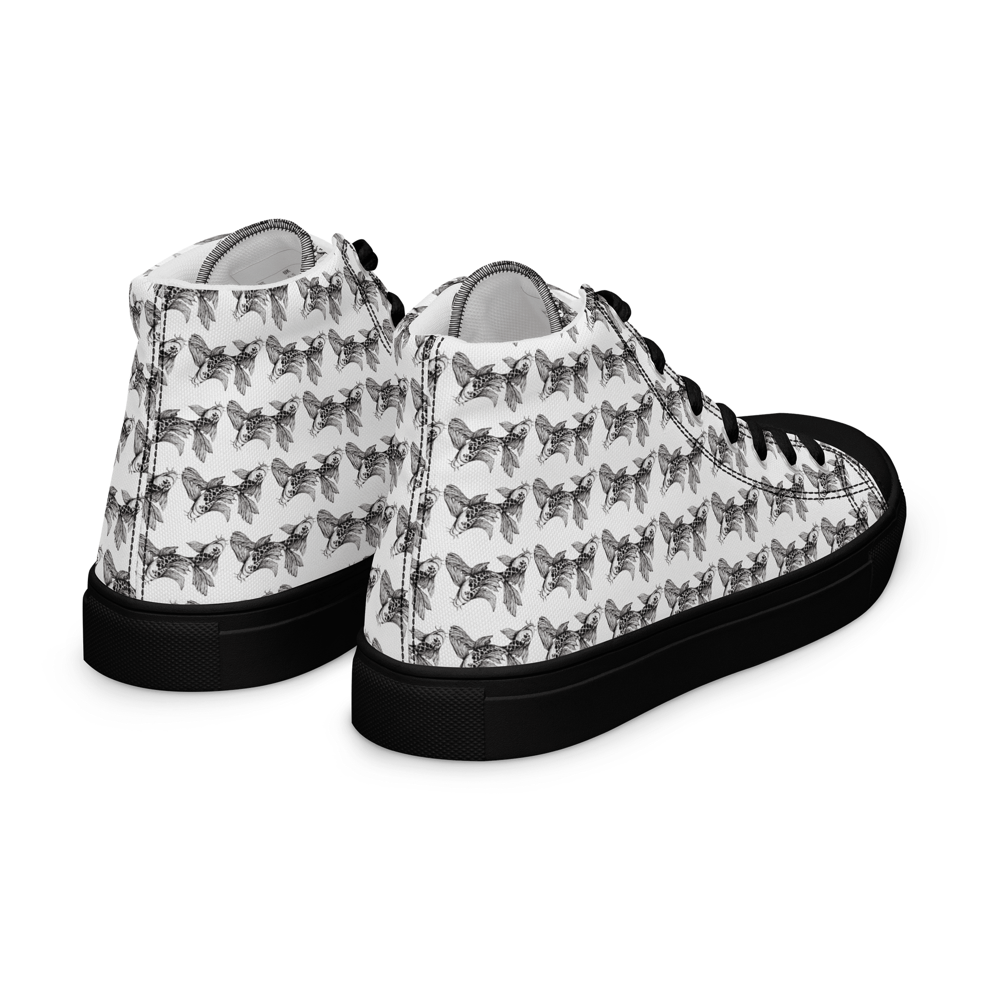 Koi Fish - Men's High Top Canvas Shoes product image (10)