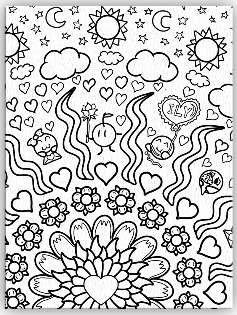 Dango Valentines - Coloring page product image (1)