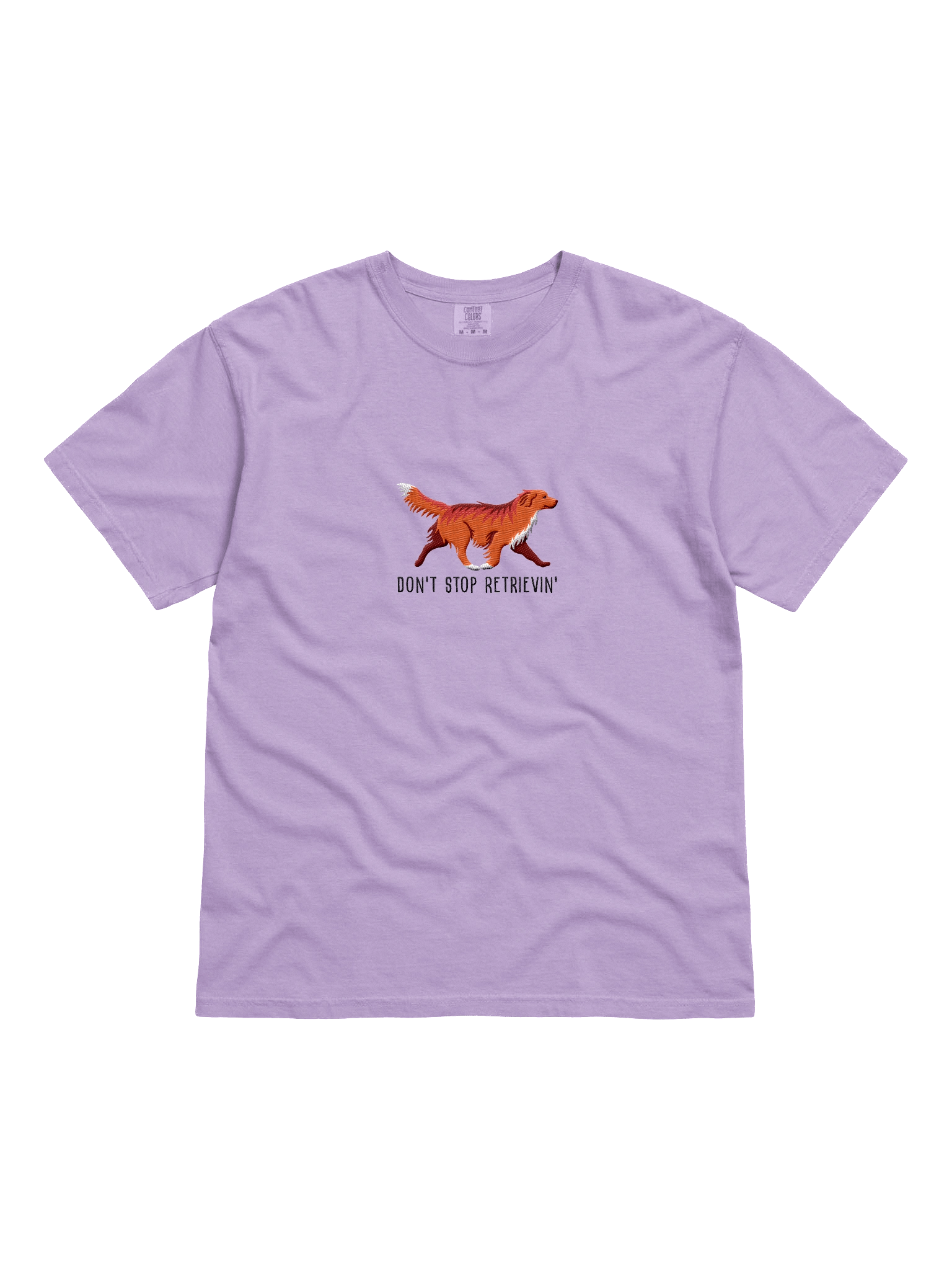 Don't Stop Retrievin' T-Shirt(Embroidered) of a Nova Scotia Duck Tolling Retriever(Red) product image (31)