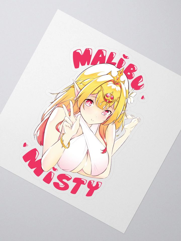3x3 Malibu Misty Kiss Cut Stickers product image (2)