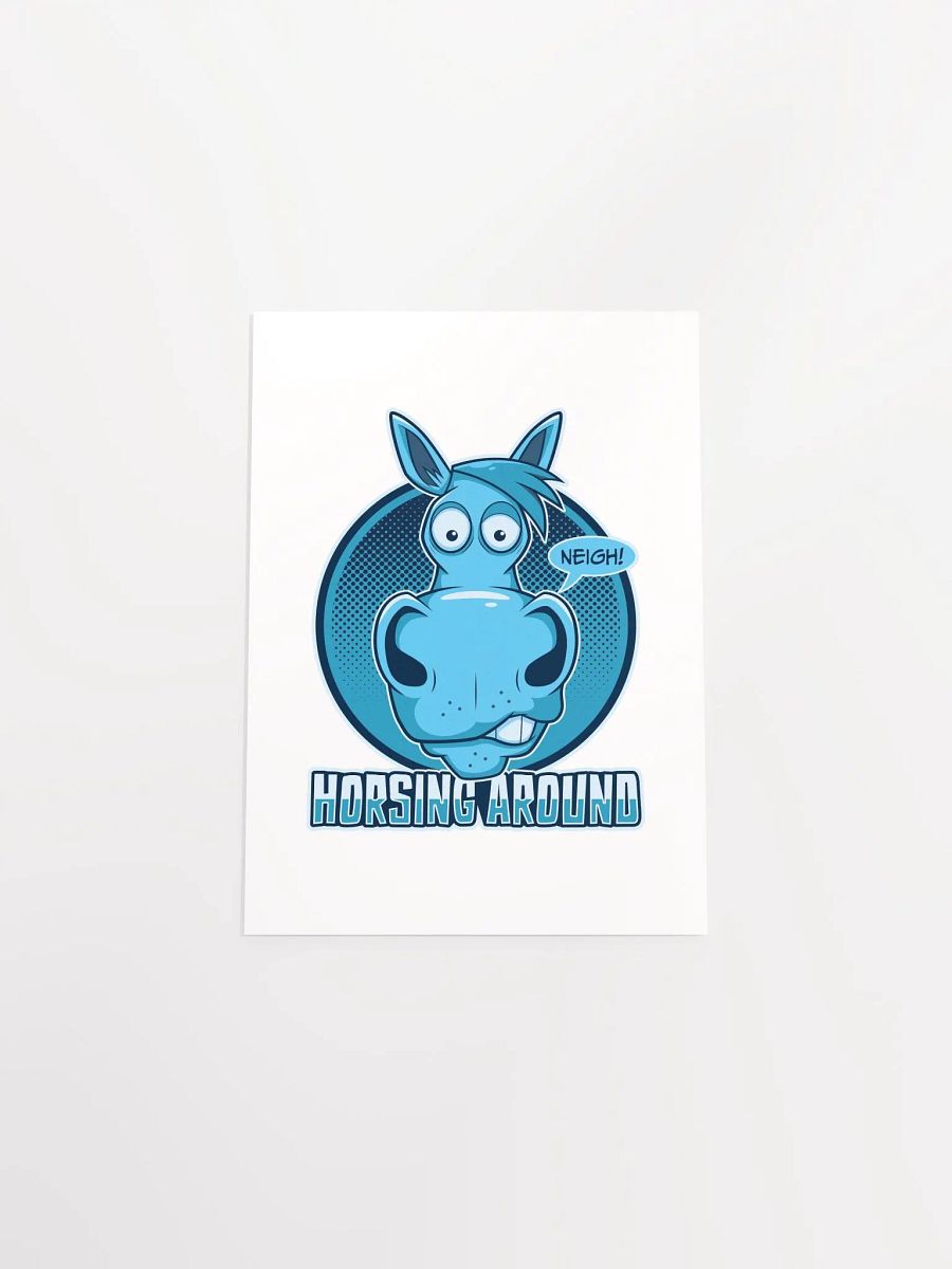 Funny Retro Horse Lover Poster – Horsing Around Print product image (47)