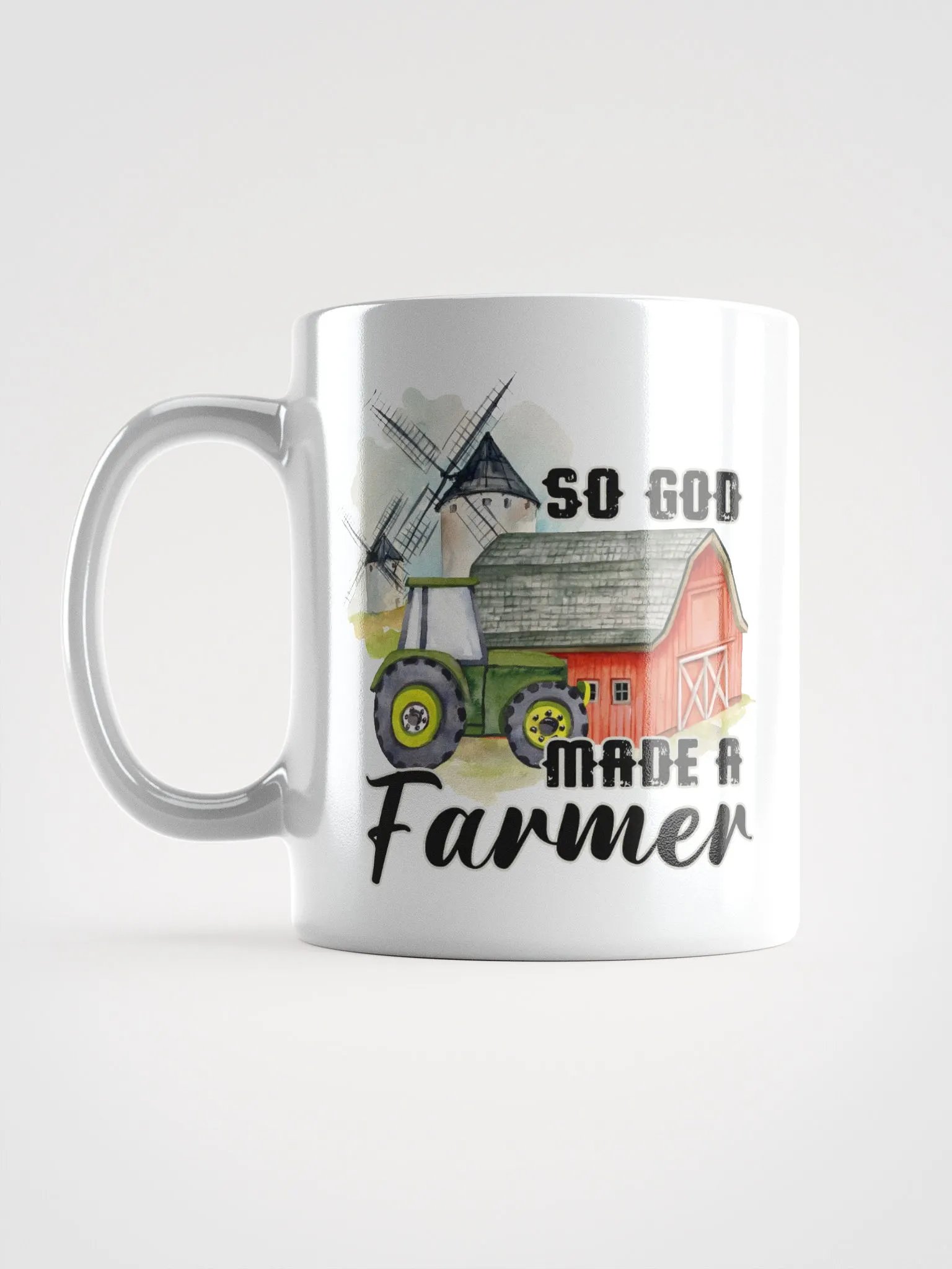 "so god made a farmer" white Mug product image (1)