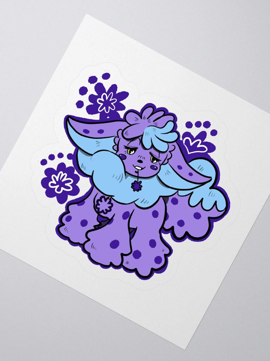 "Fluffy Flowers" Lilac Sticker product image (3)