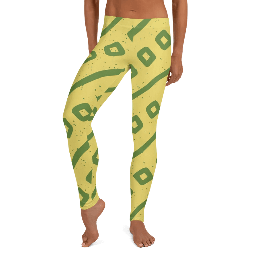 Geometric Green Squares All-Over Leggings product image (9)