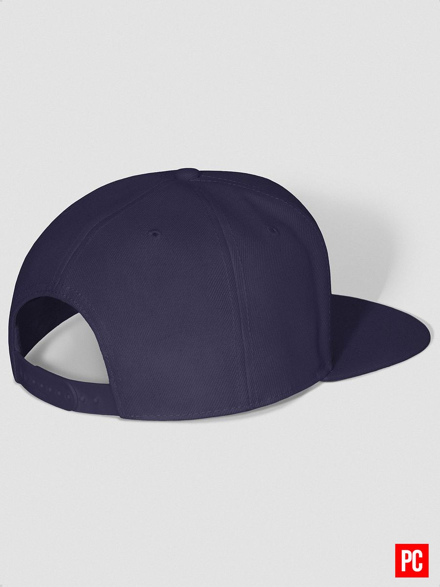 Plain Color Navy Wool Blend Snapback Cap product image (6)