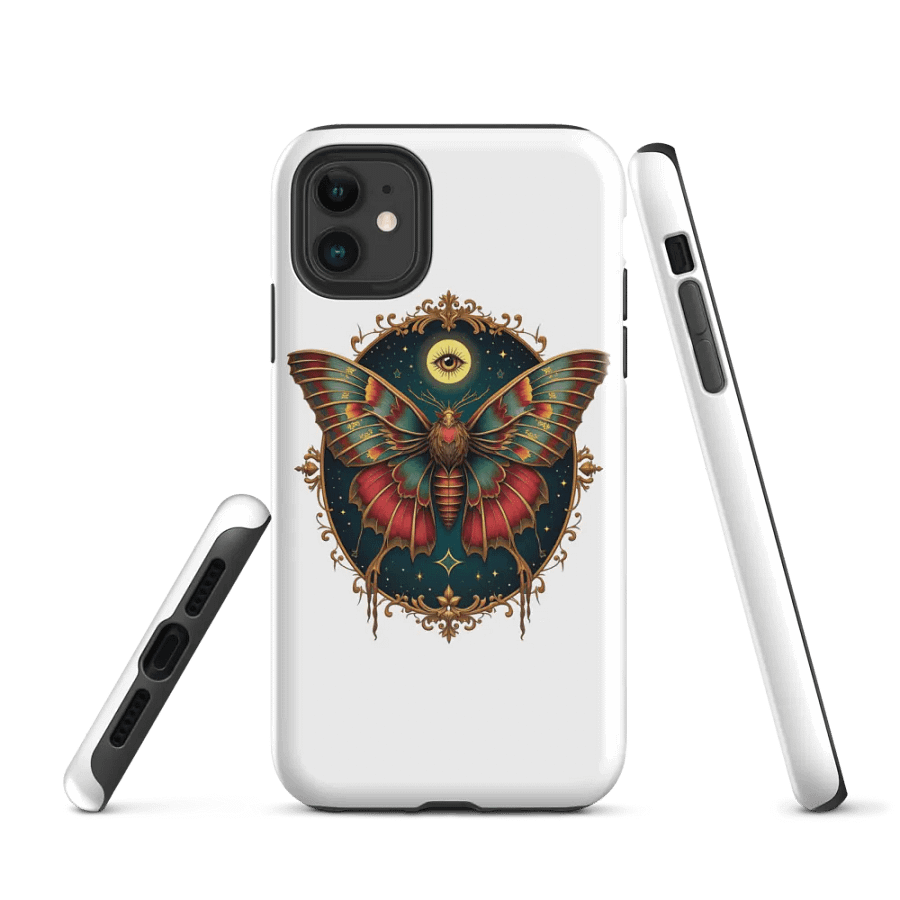 Mystical Moth iPhone Case - Celestial Third Eye Design product image (1)