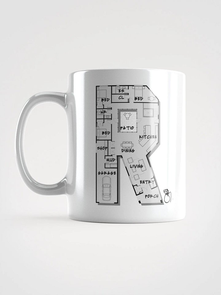 Alphabet Floor Plan Mug - R product image (1)