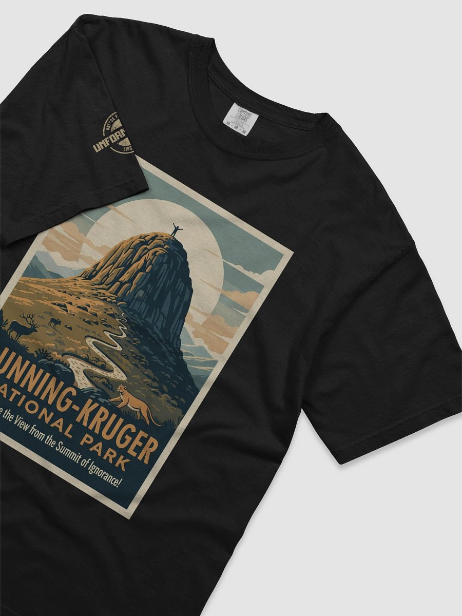 Dunning-Kruger National Park Front Print Relaxed Tee product image (5)
