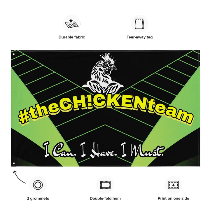 Official #theCH!CKENteam flag product image (1)