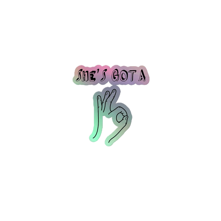 Tiney Hiney Ho Holographic Sticker product image (1)