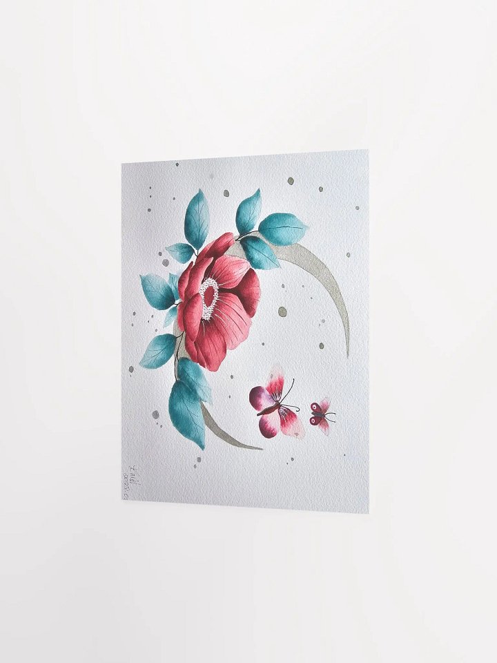 Moonflower with butterflies - print product image (2)
