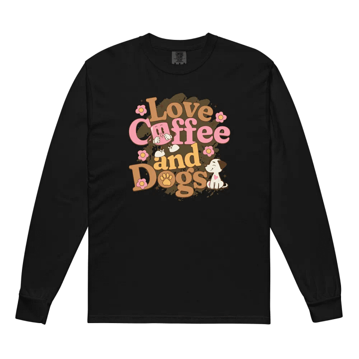 I Love Coffee and Dogs Long Sleeve Shirt product image (2)