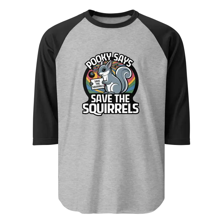 Pooky's Save the Squirrels Raglan Tee product image (1)