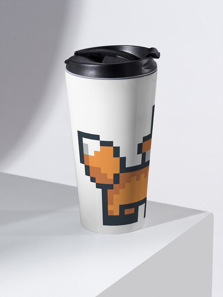 Fox Pixel Stainless Steel Travel Mug product image (2)