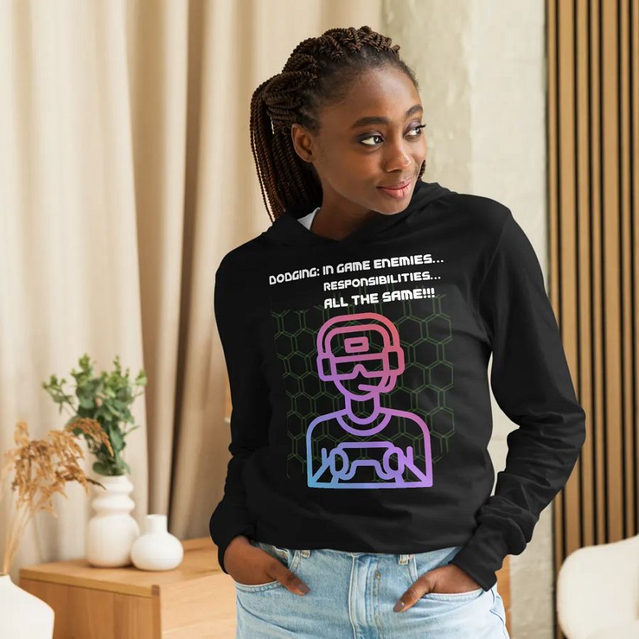 Vivid Vibes Gamer Unisex Hooded Tee product image (7)