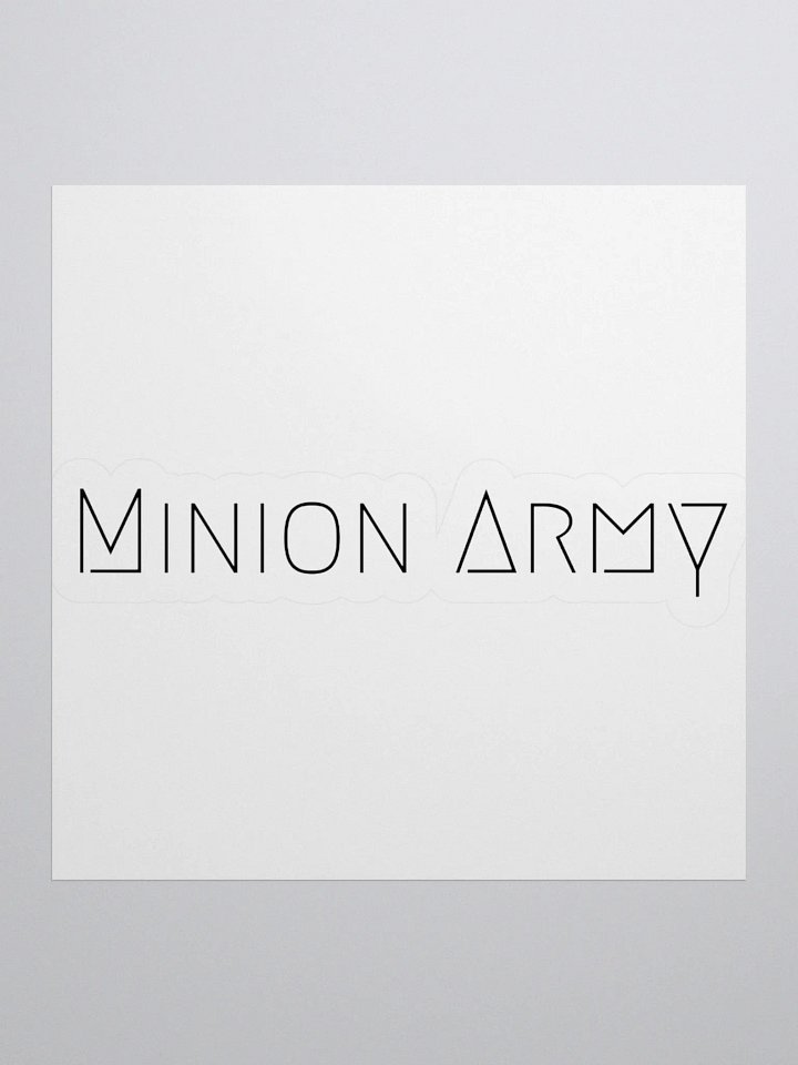 Minion Army Black Kiss Cut Stickers product image (4)