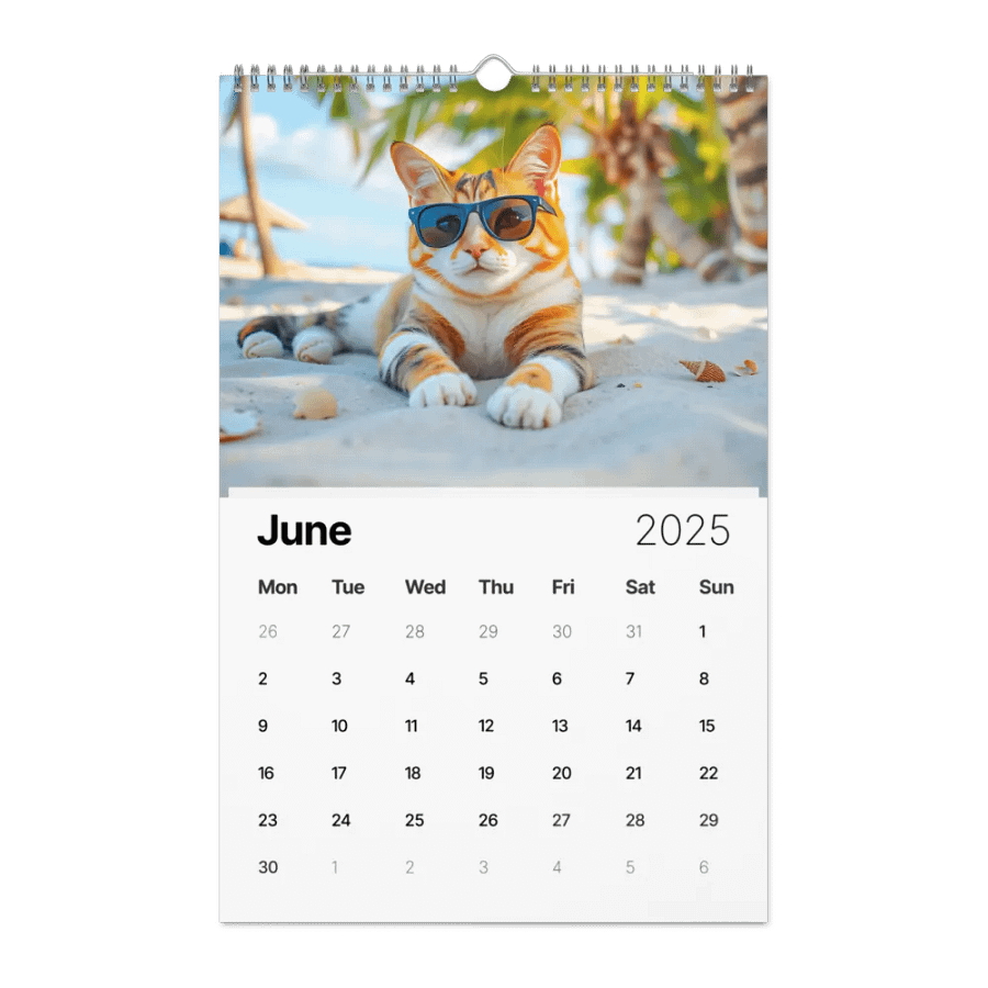 Adventurous Cat Wall Calendar 2025 product image (6)