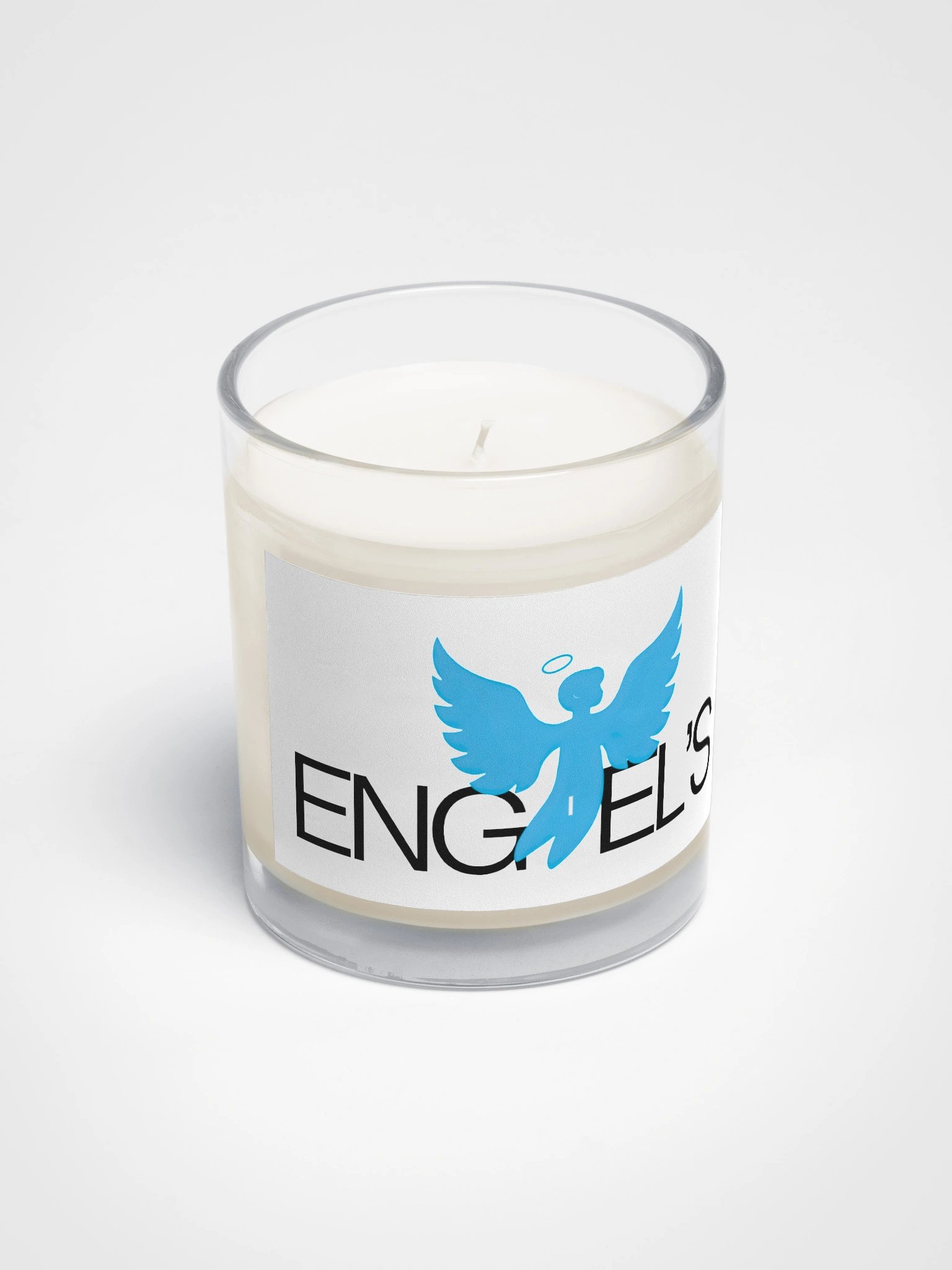 Engel Soy Wax Candle In A Clear Glass Jar product image (2)