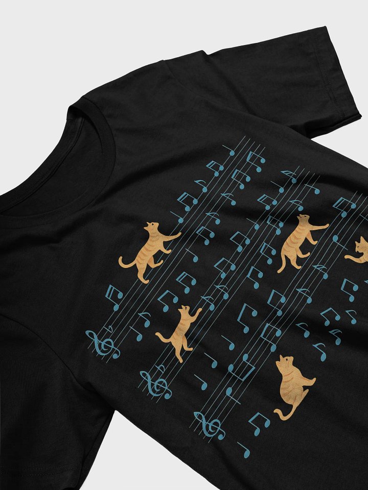 Meow-sical Notes Cat T-Shirt product image (2)