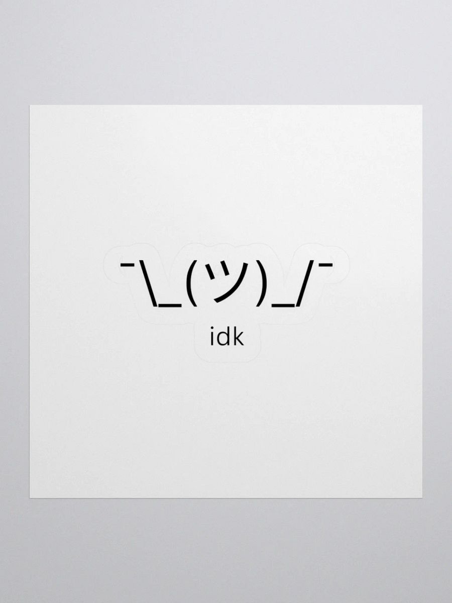 Shrug Sticker product image (4)