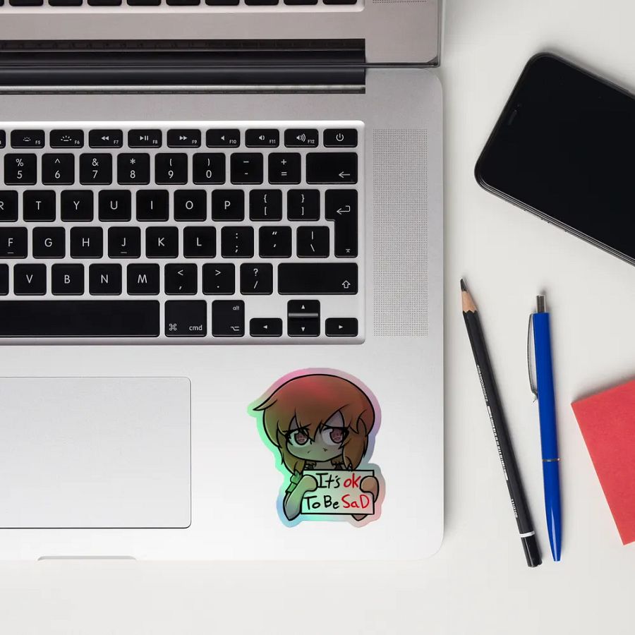 Miko: its okay to be sad Holo-Sticker! product image (10)