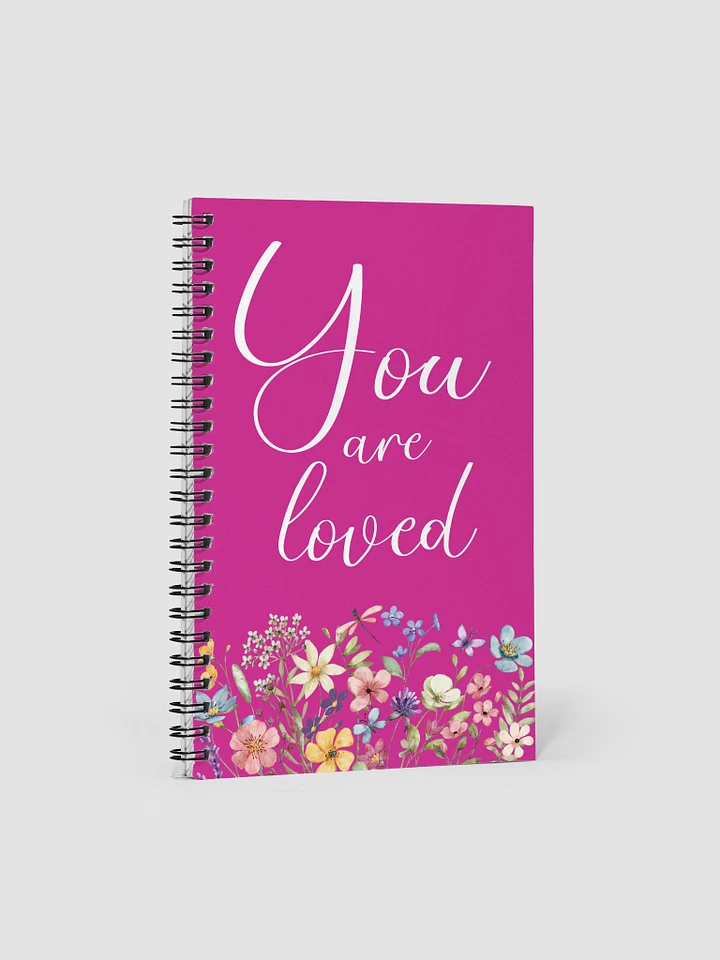 You Are Loved Floral Spiral Notebook product image (1)