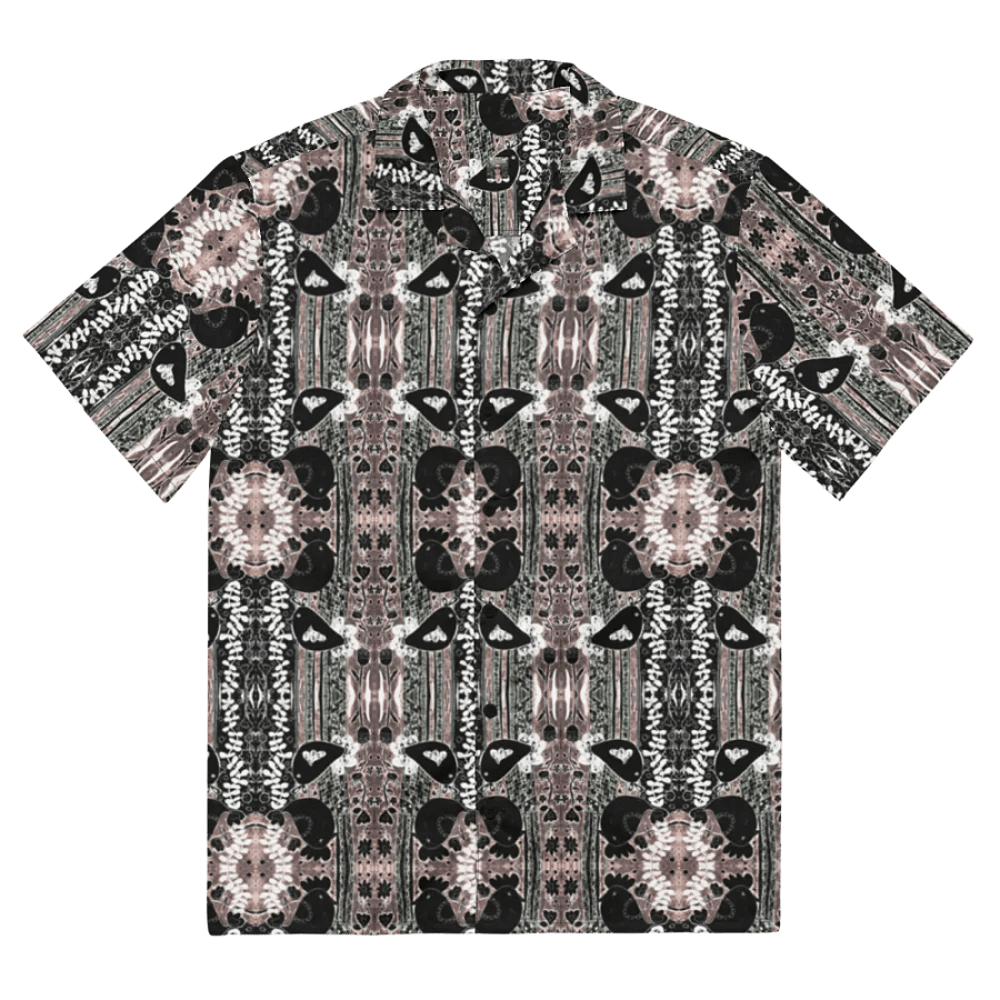 Abstract Floral Birds Unisex Hawaiian Shirt product image (4)