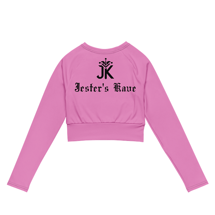 Shape Shenanigans Pink Long Sleeve Crop Top product image (2)