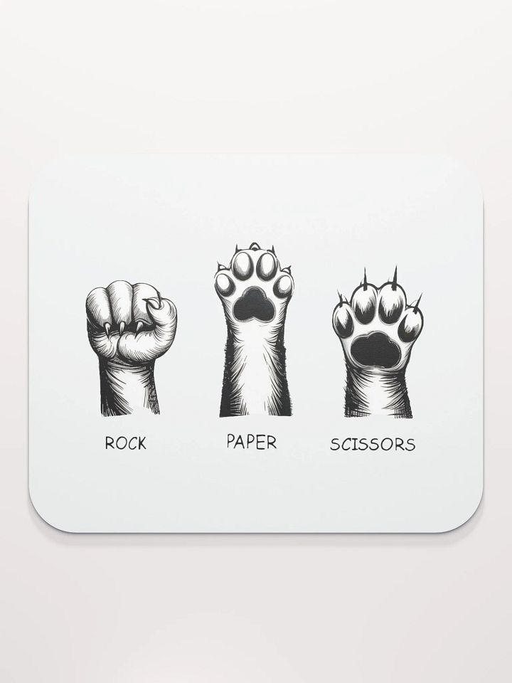 rock, paper, scissors mouse pad product image (2)