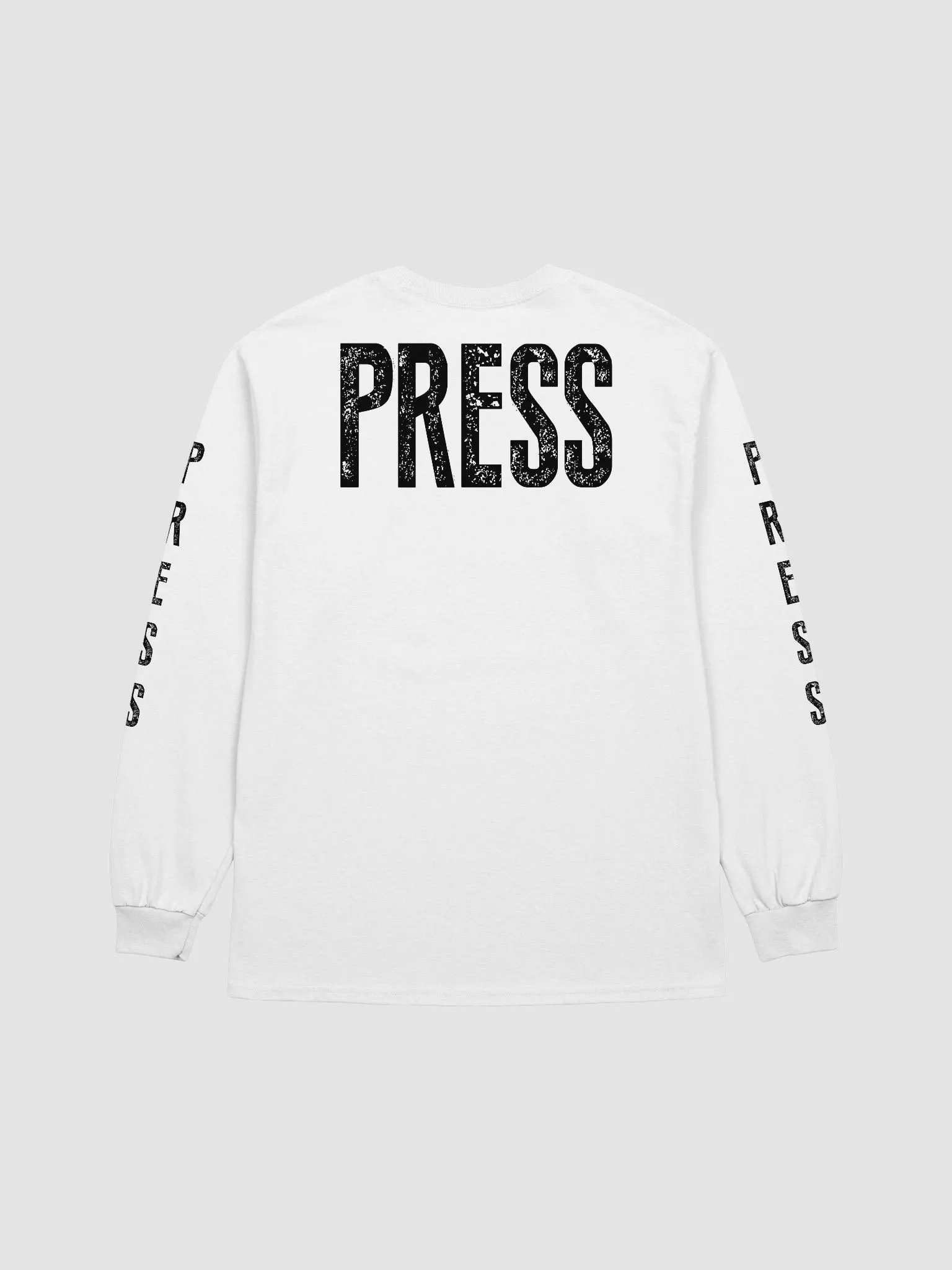 Black Text 2D Logo Bold Press Long Sleeve Tee product image (4)