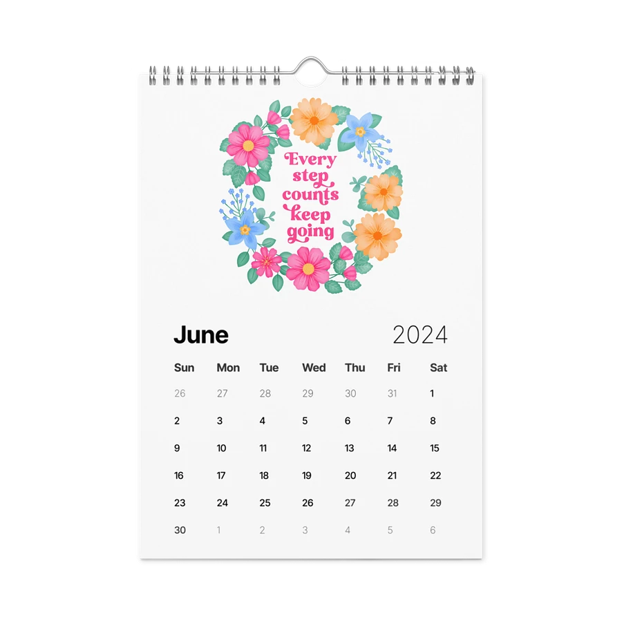 Vibrant Floral Motivational Quotes Calendar product image (10)