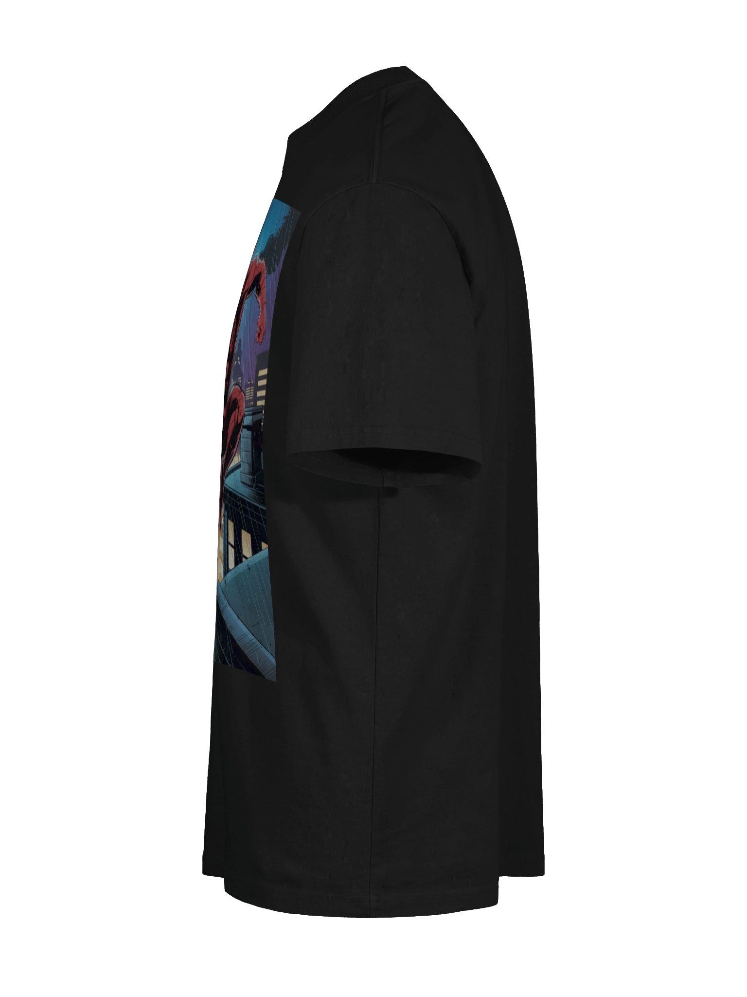 Tempest Veil: Daredevil Lightning Bound Oversized Faded T-Shirt product image (10)