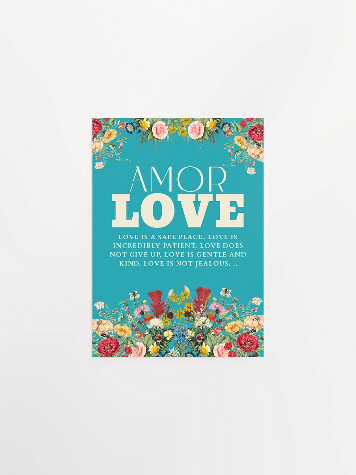 Amor Love: Floral Affirmation Poster product image (2)