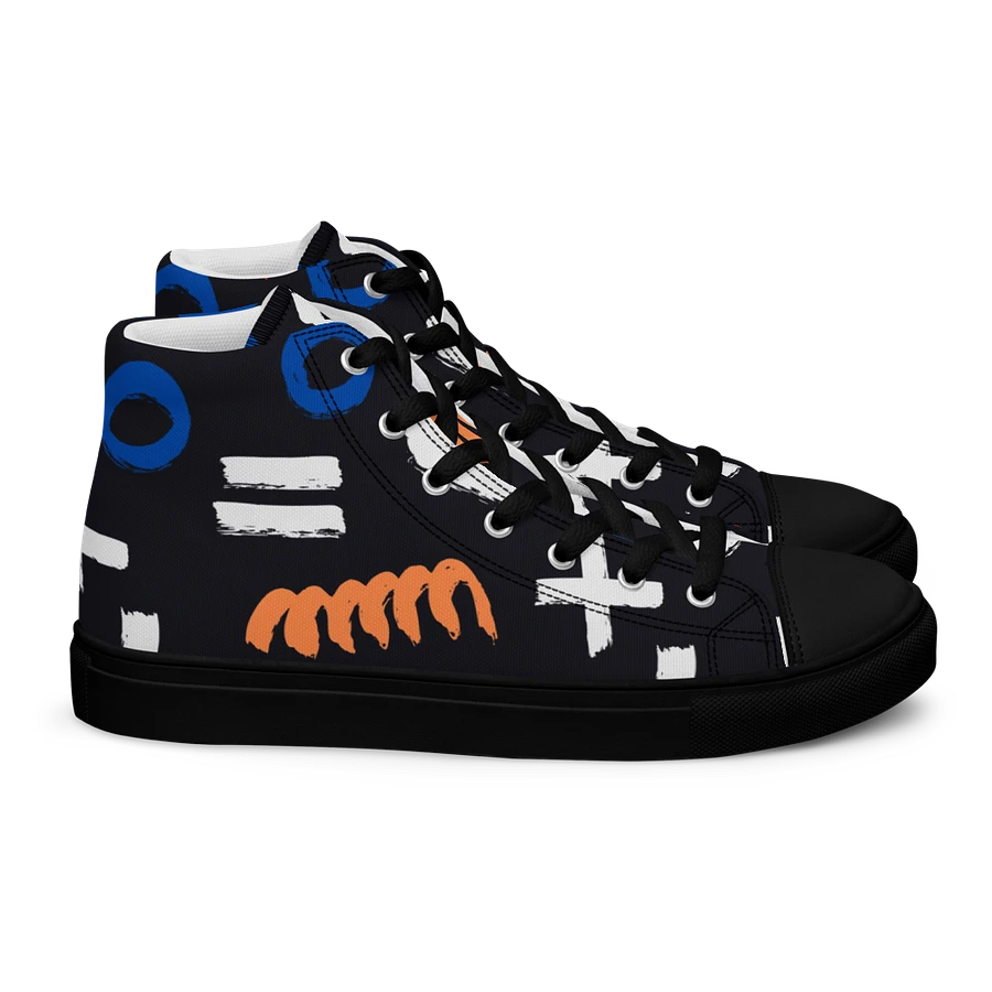 Geometry Men's High Top Canvas Shoes product image (6)