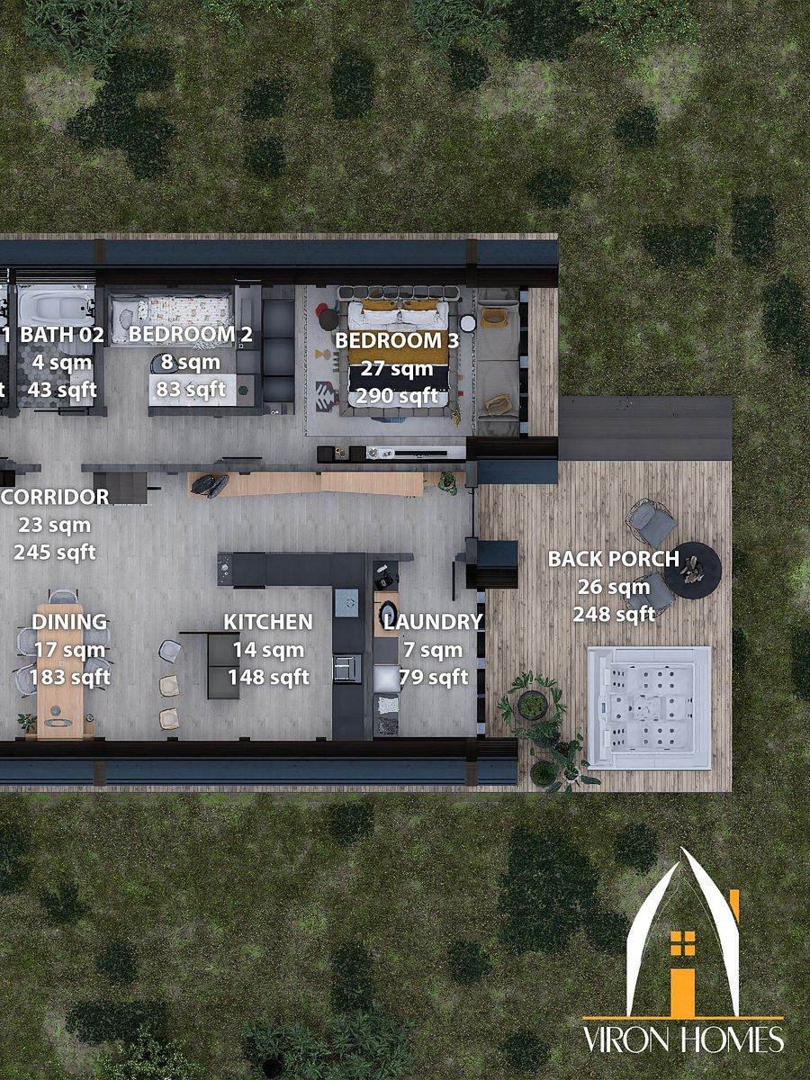 A Frame House 020 - Print & Build FULL DRAWINGS! product image (3)
